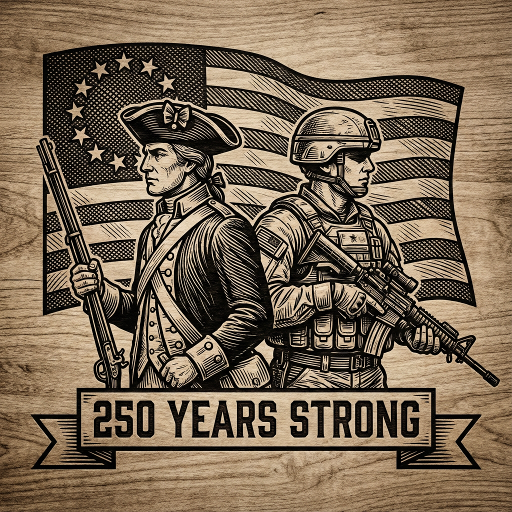 "250 Year Anniversary Coaster" Laser Engraved Slate Coaster