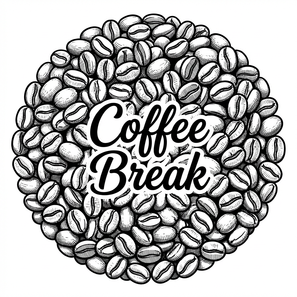 Coffee Break Cork coaster