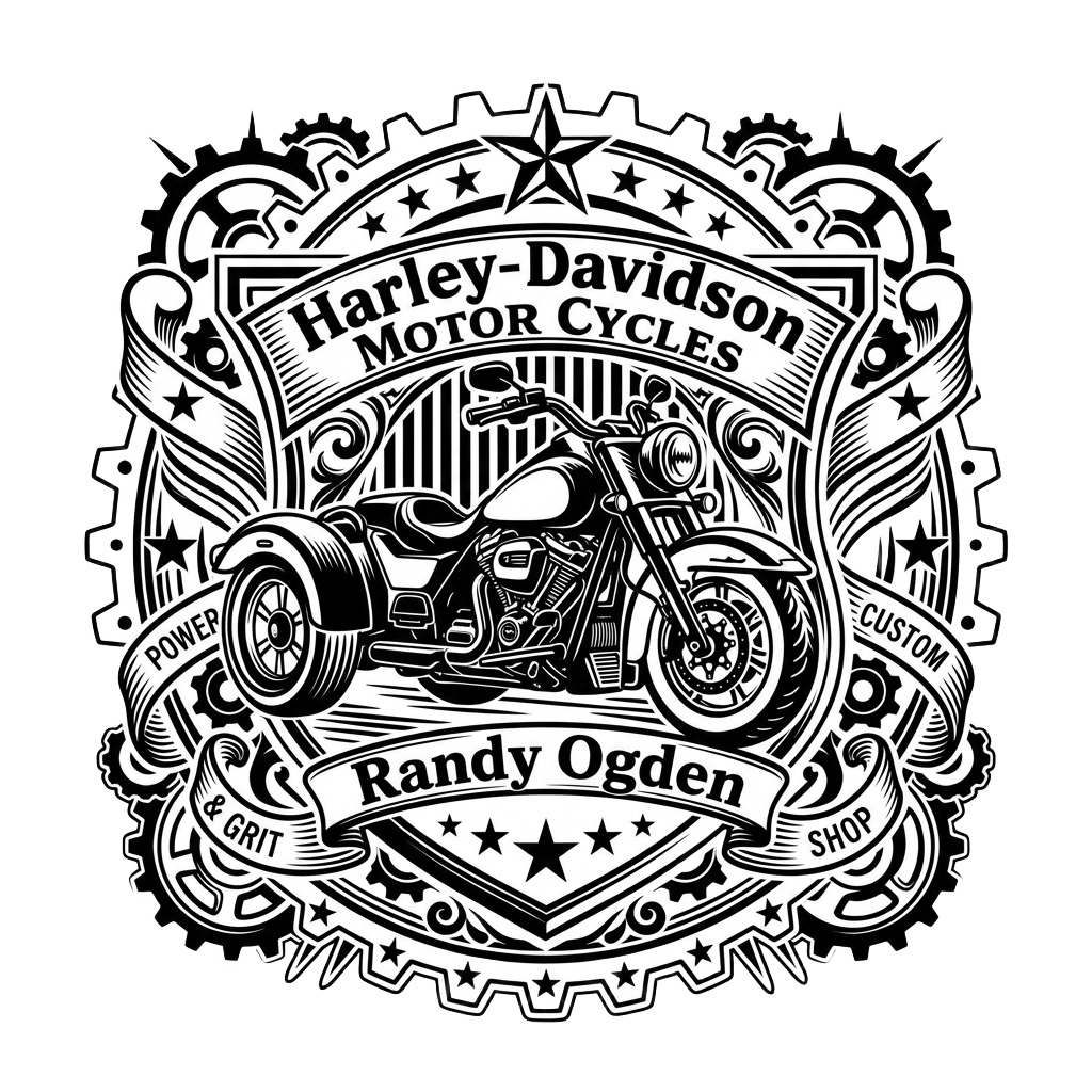 Harley-Davidson Motorcycle Wooden Wall Sign
