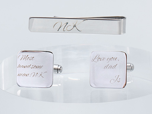 Stainless Steel Cufflinks Set valentines day gift for men design