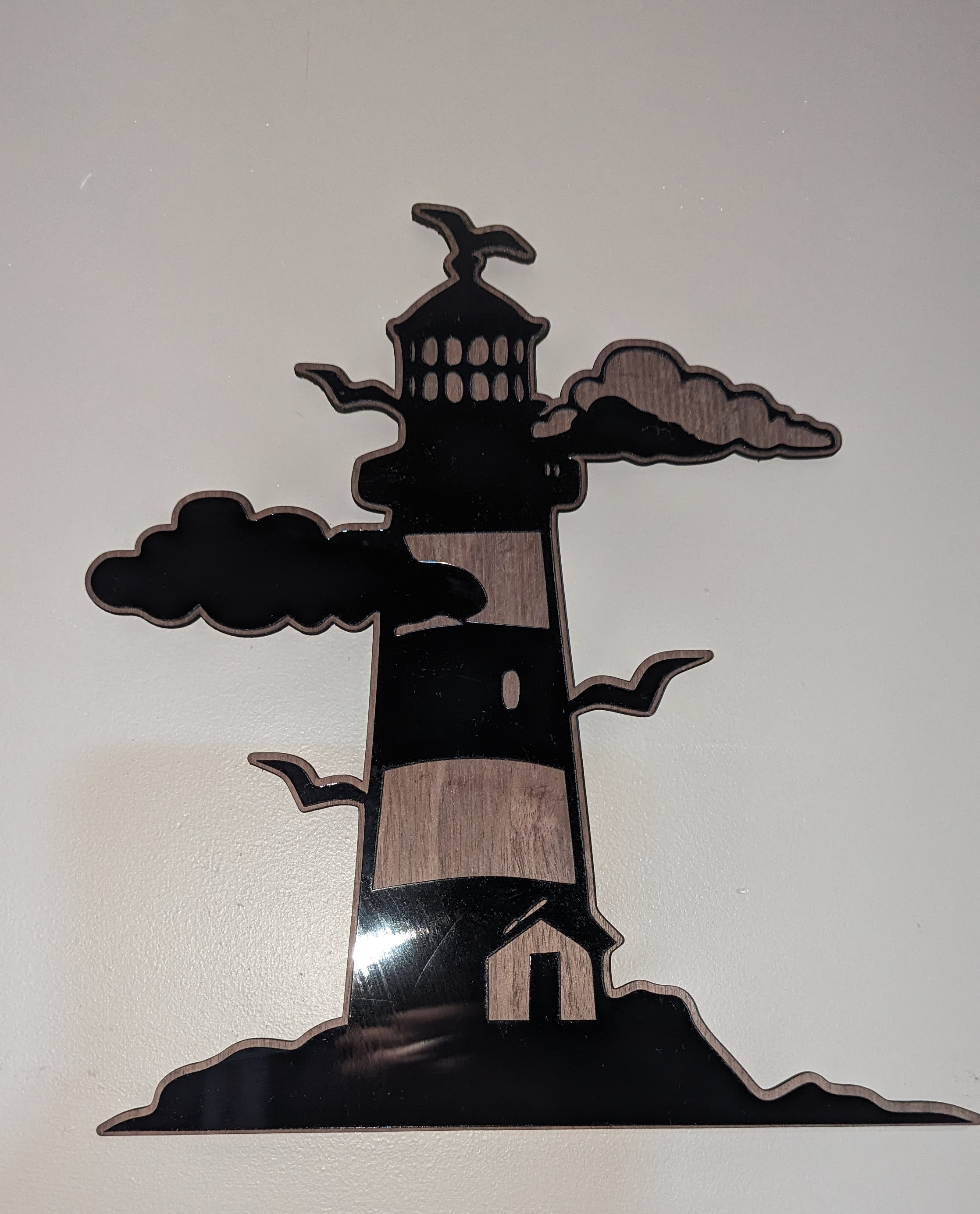 Lighthouse laser cut summer decor design