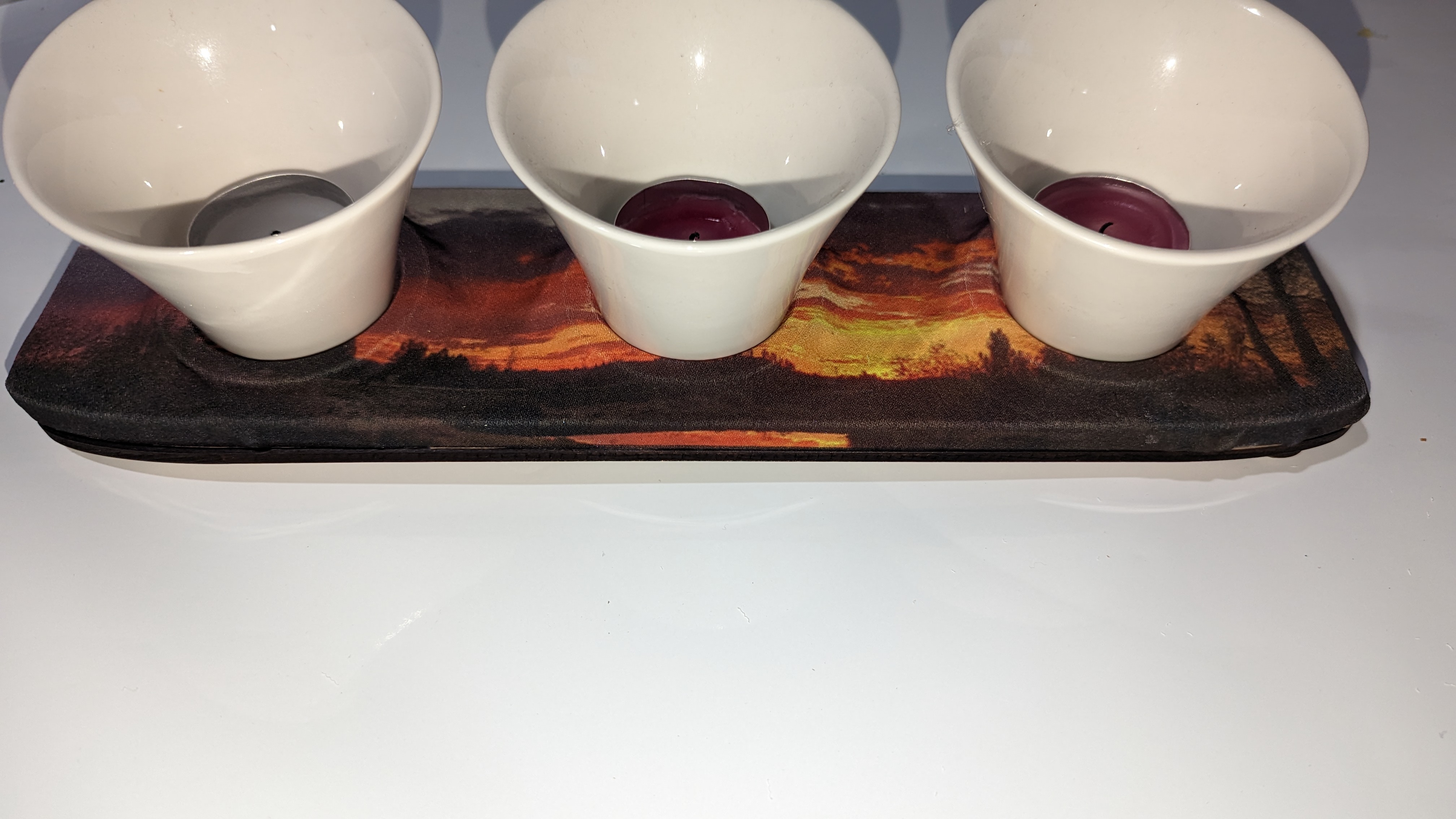 4 layered Candle pictured candle holder birthday gift for her idea