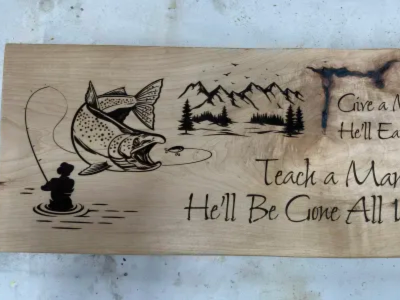 Give a Man a Fish gift for him design