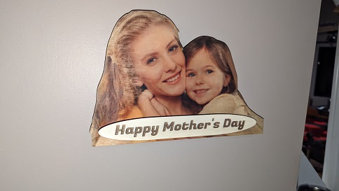 Sublimated Picture Cutout personalized photo gift design