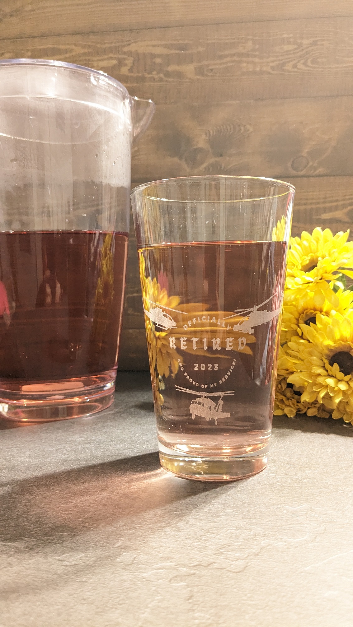 Retirement Glass retirement gift design