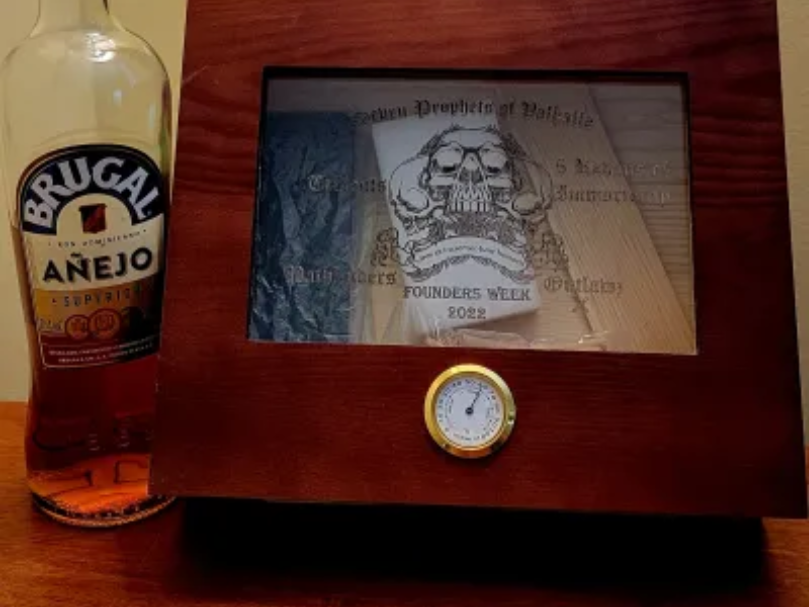 Laser Cut Wooden Cigar Box groomsmen gift idea