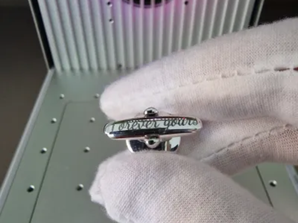 Personalised Engraving for Sterling Silver Cufflinks valentines day gift for men design