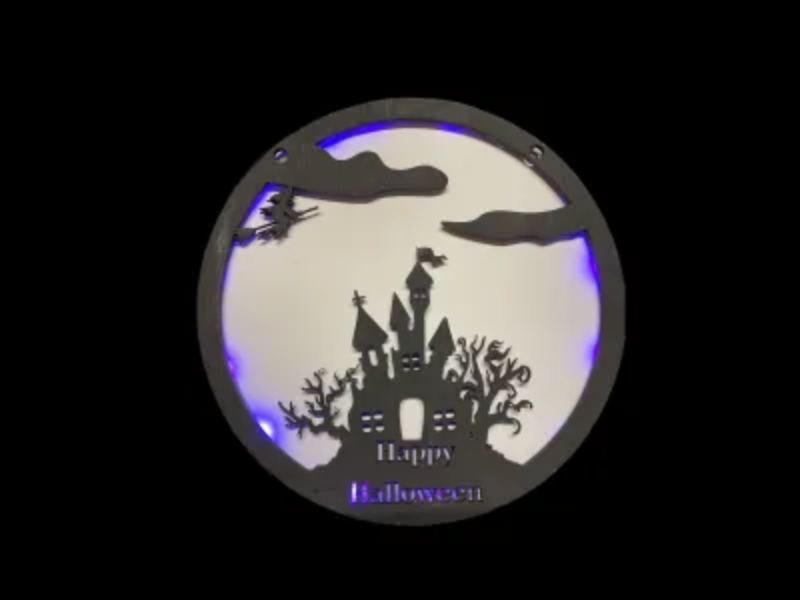 Straszna Dekoracja LED na Halloween Pomysł na latarnię Halloween i dekorację świecącą