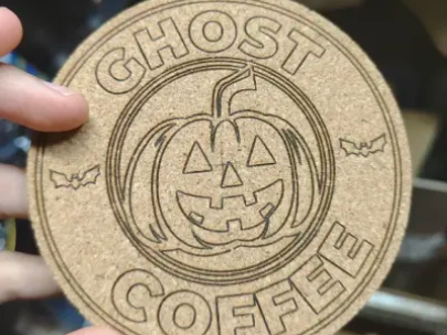 Simple Halloween Drink Coaster Halloween coaster idea