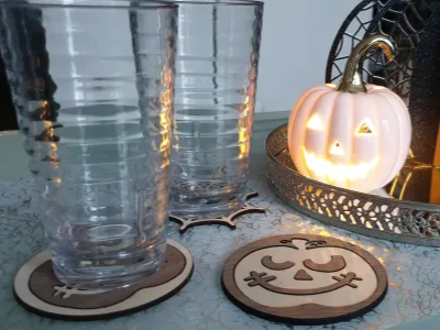 Remixed Halloween Coaster Collection Halloween coaster idea