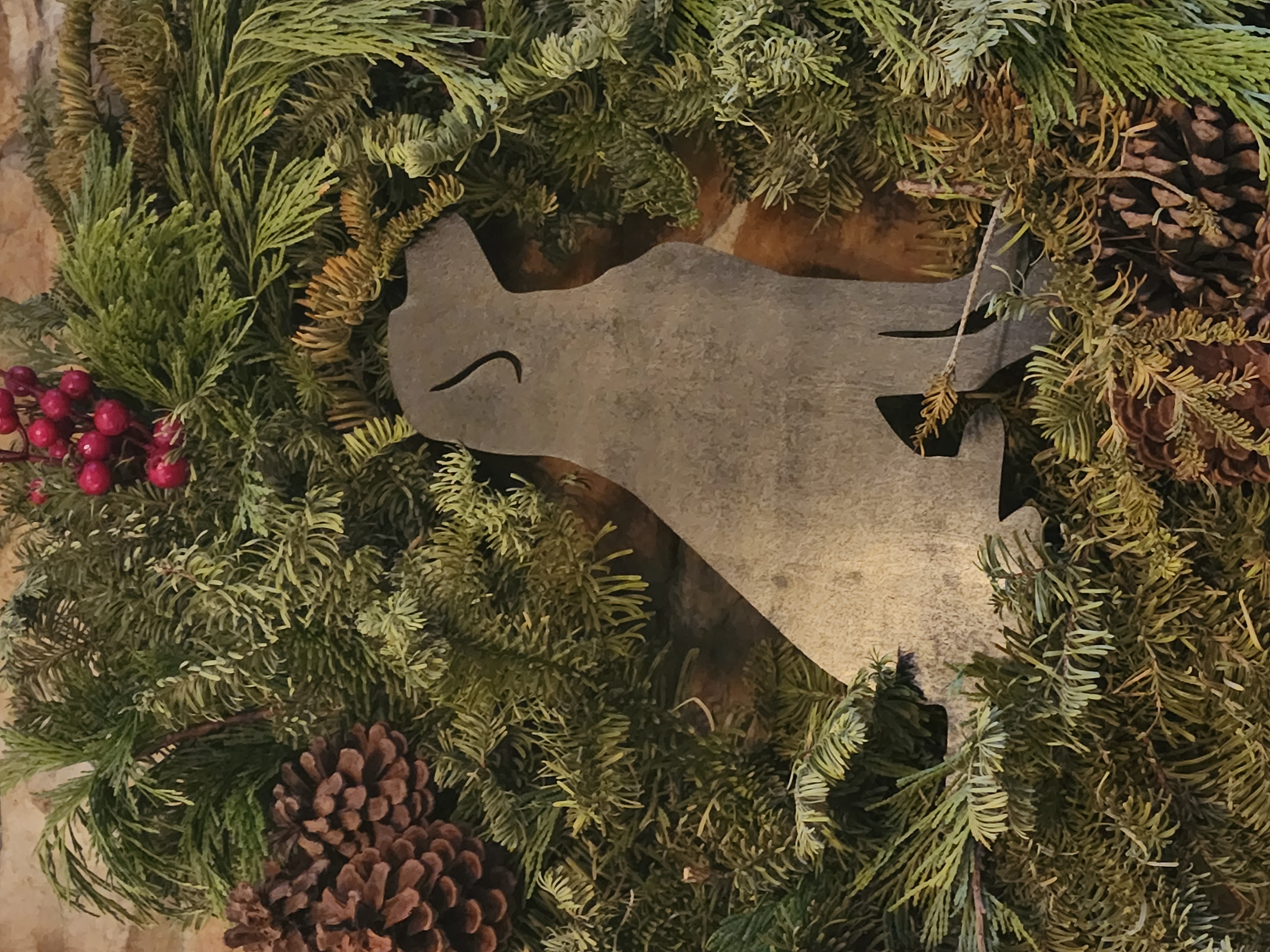 Hund Weihnachtskranz Weihnachts Türdekoration Idee