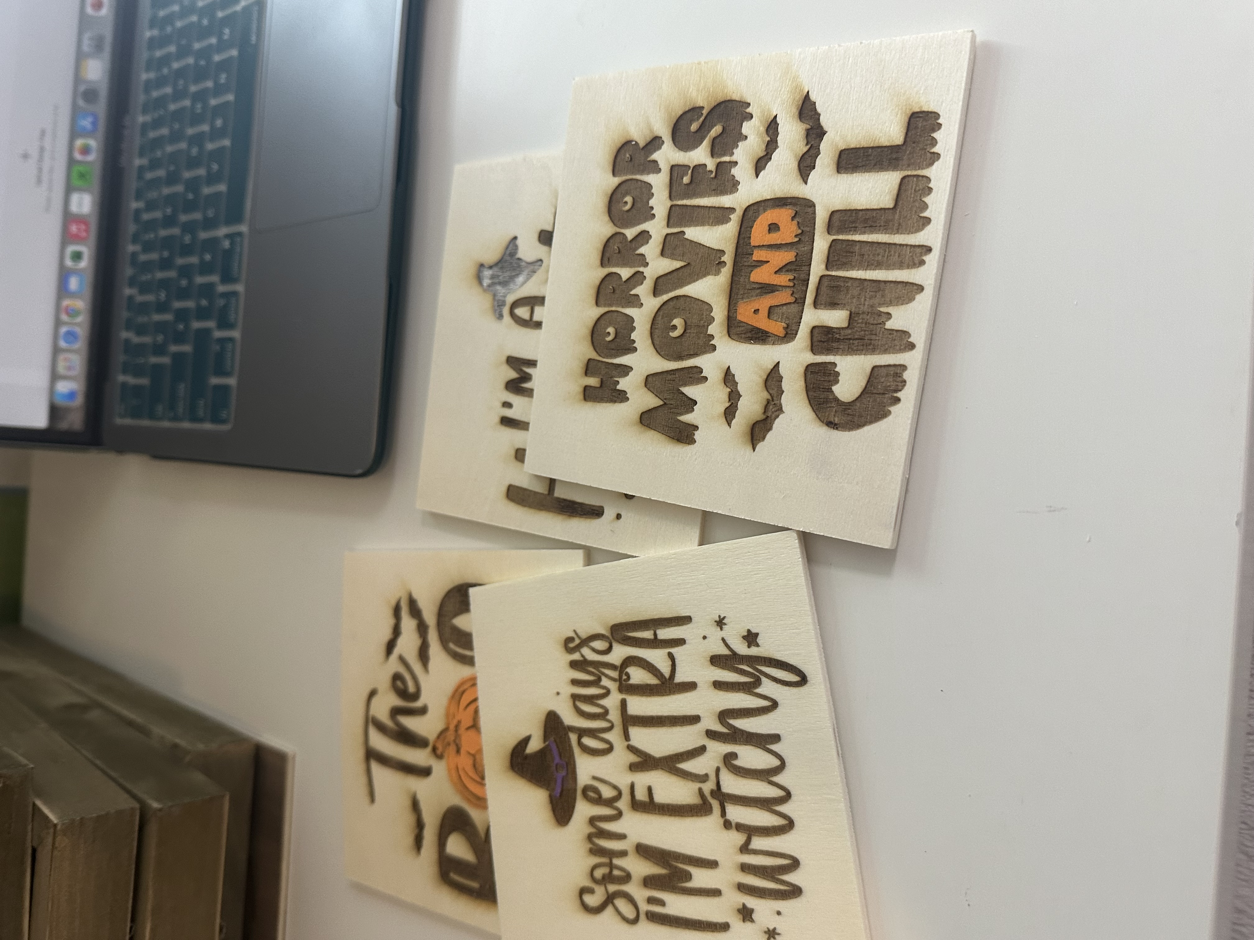 Budget Square Halloween Coasters Halloween coaster idea