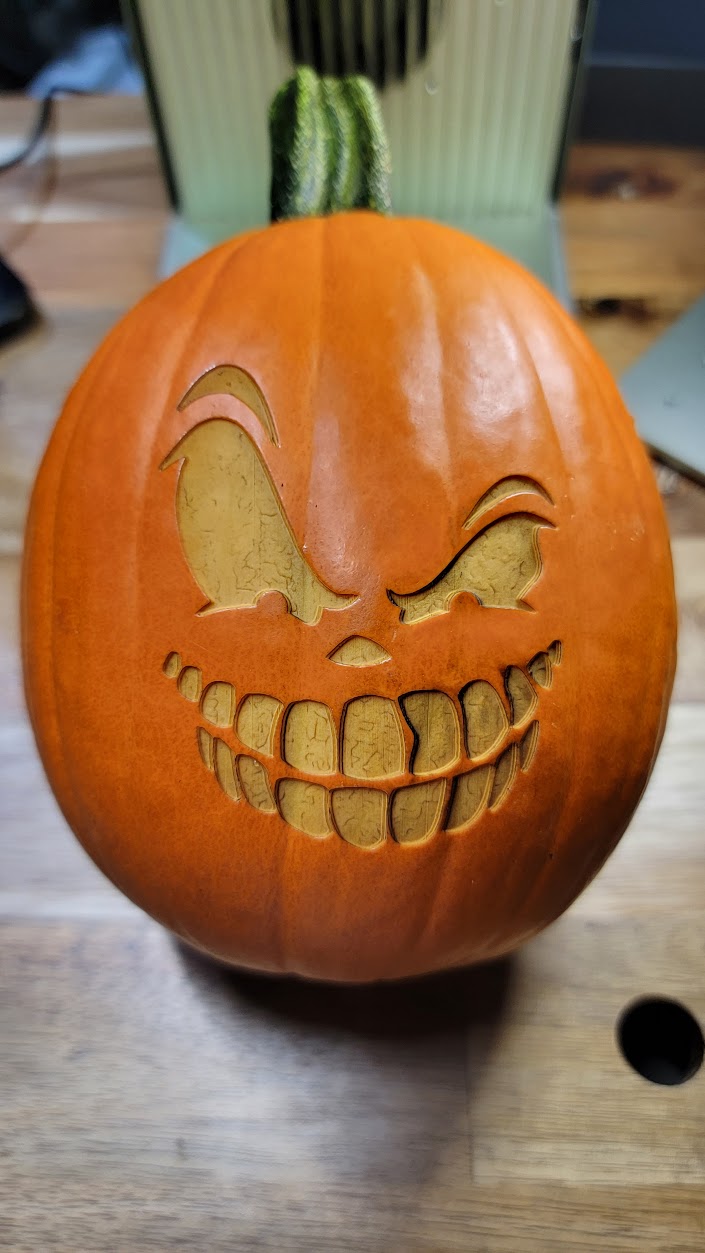 Jack-o'-lantern intagliate al laser! - vero progetto zucca Atomm
