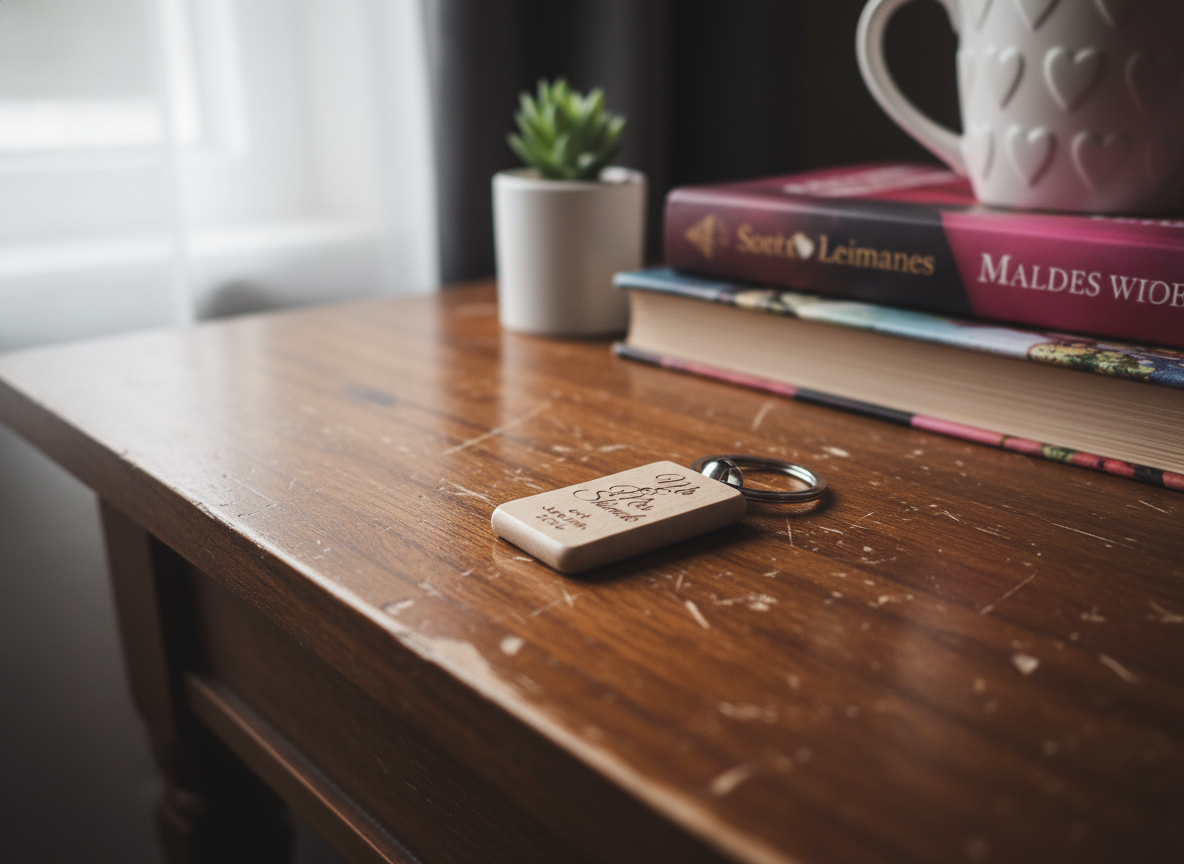 Mr and Mrs Shimek Wedding Anniversary Wooden Keychain | Free Files - Atomm