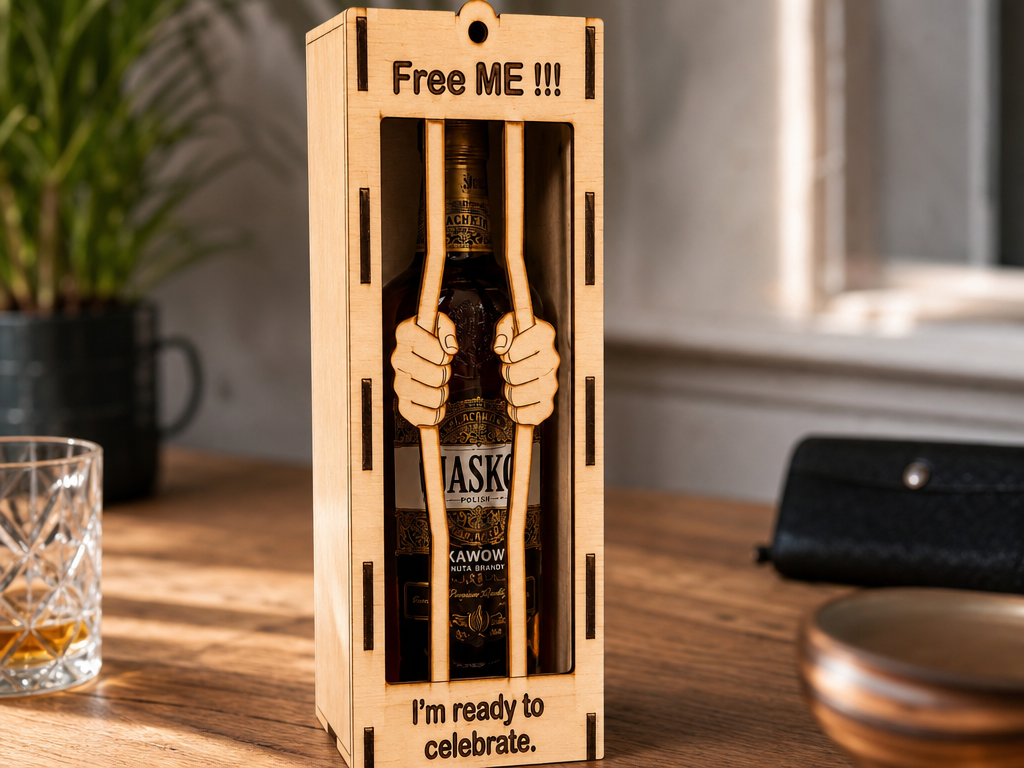 Wine bottle gift box