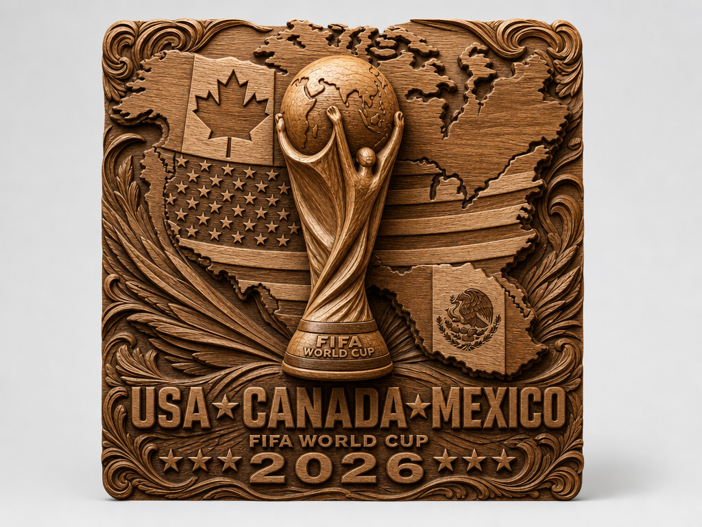 แผ่นป้ายที่ระลึกฟุตบอลโลก FIFA 2026 อเมริกาเหนือ