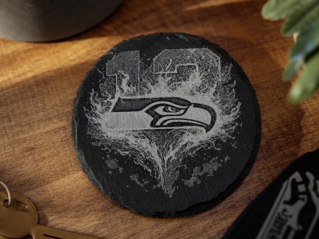 Seattle Seahawks Slate Coaster
