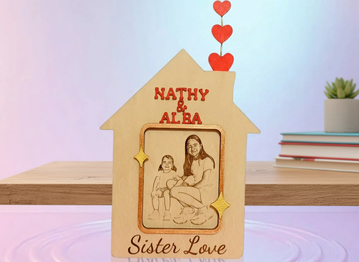 "Sister Love" Photo Frame gift design