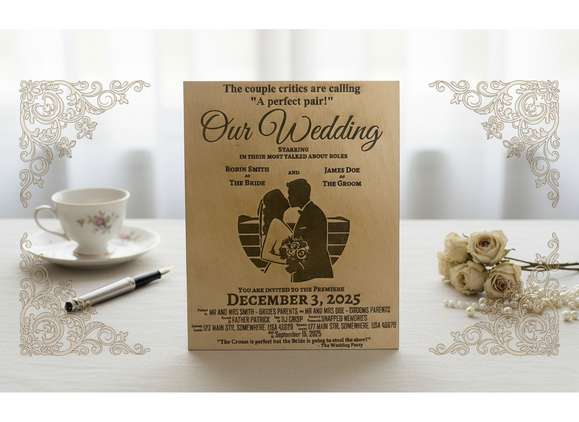 Playbill-Style Invitation birthday invitation card idea