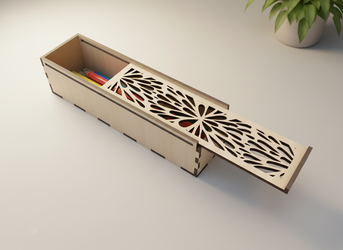 Sliding Pencil Case & Storage Box gift box design