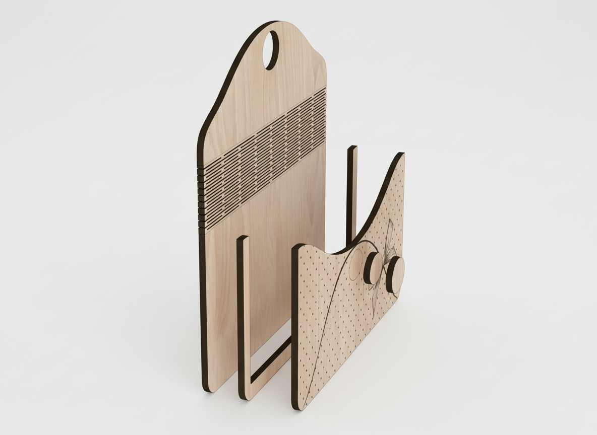 Laser Cut Wooden Birthday Gift Box birthday gift design