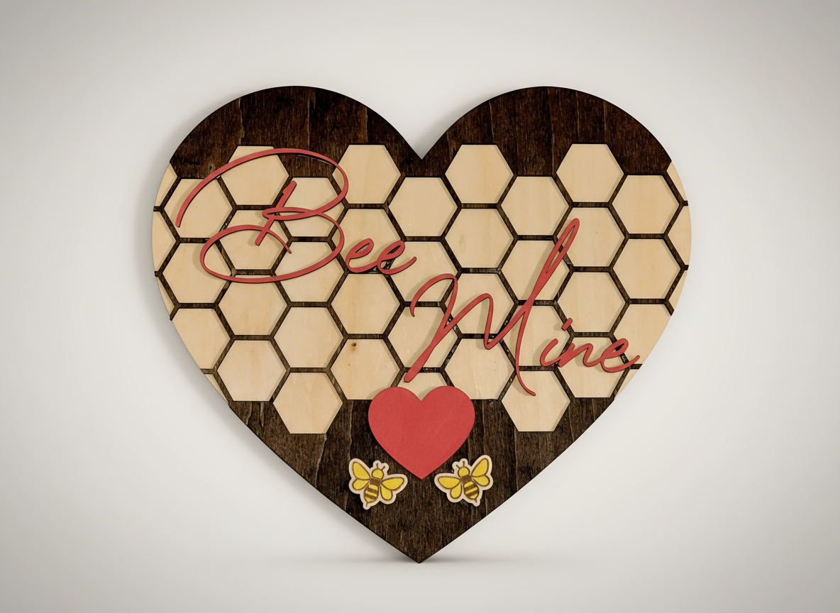 “Bee Mine” Sign valentines day gift design