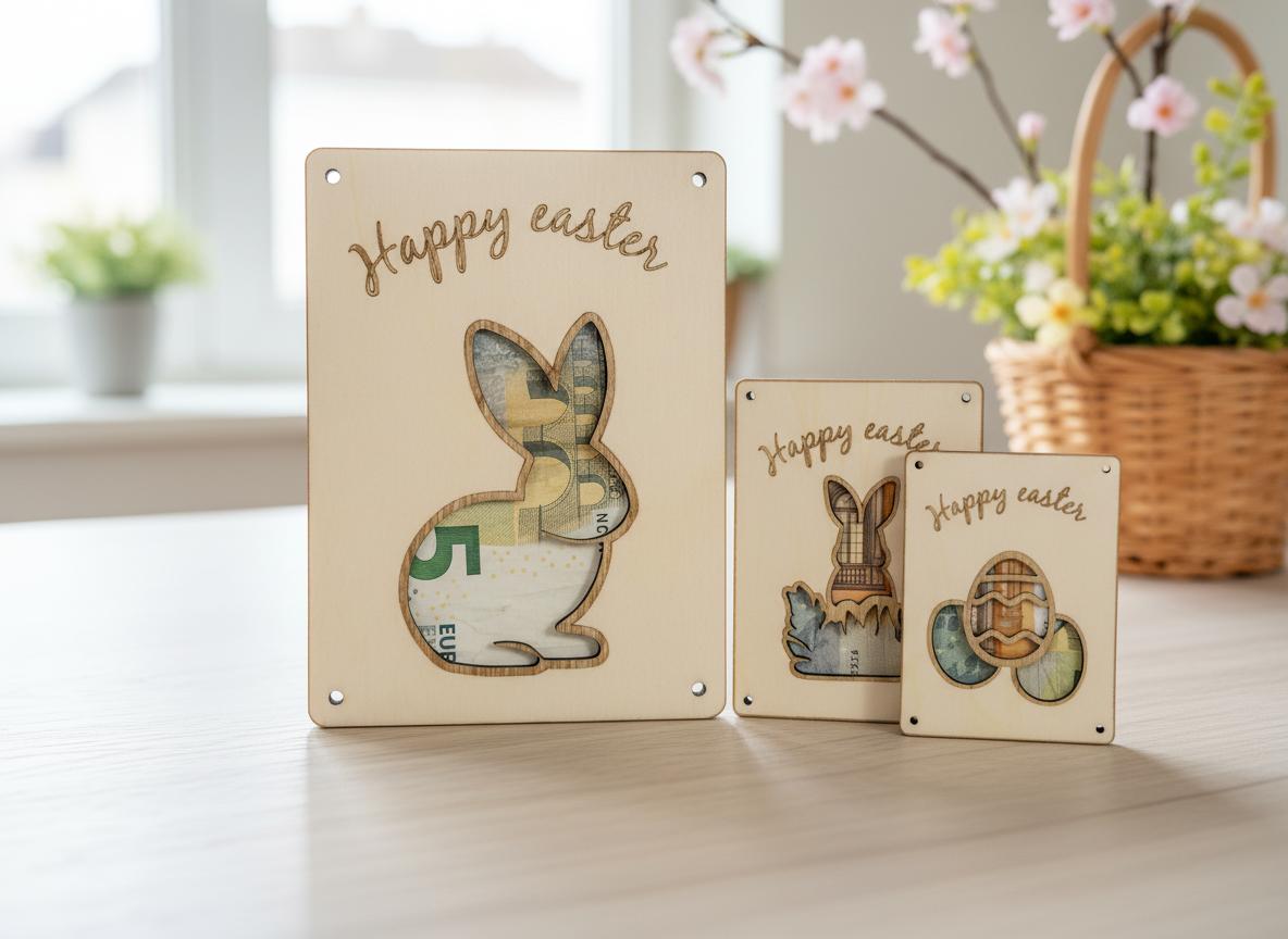 "Happy Easter" Money Card/Holder easter gift design