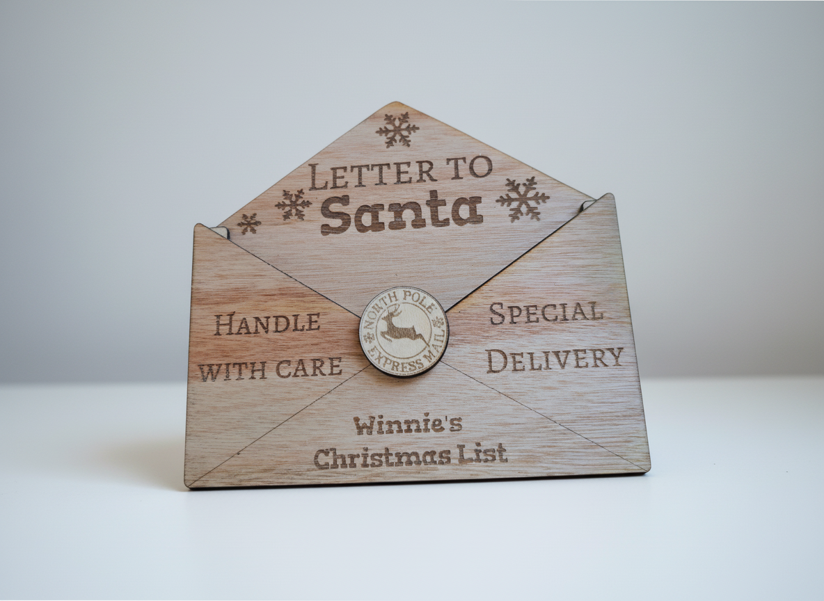 Letter to Santa Mail Holder Christmas Eve box idea