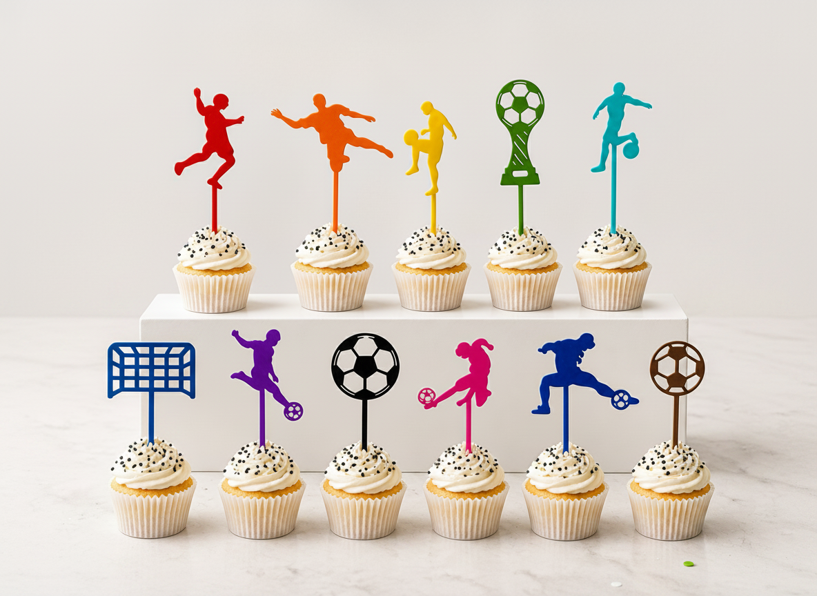 World Cup soccer cupcake topper bundle