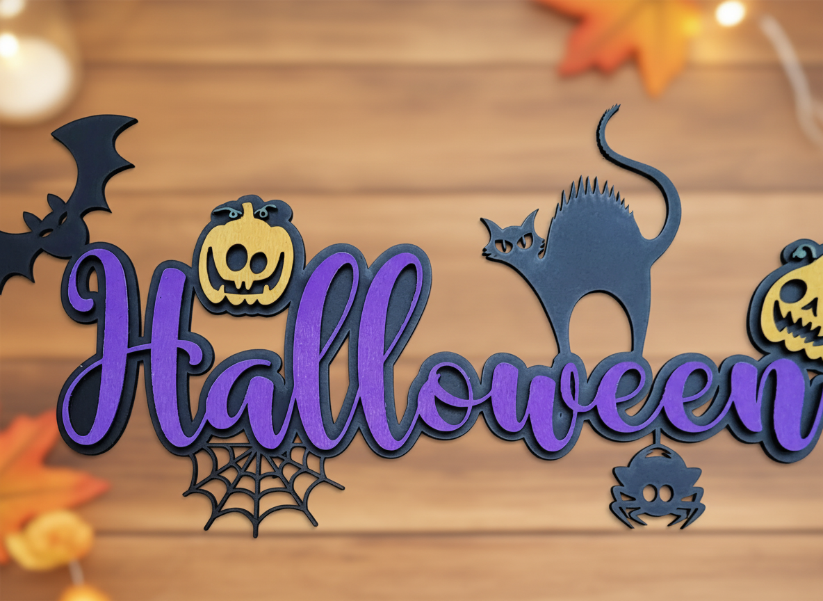 Вывеска «Halloween»