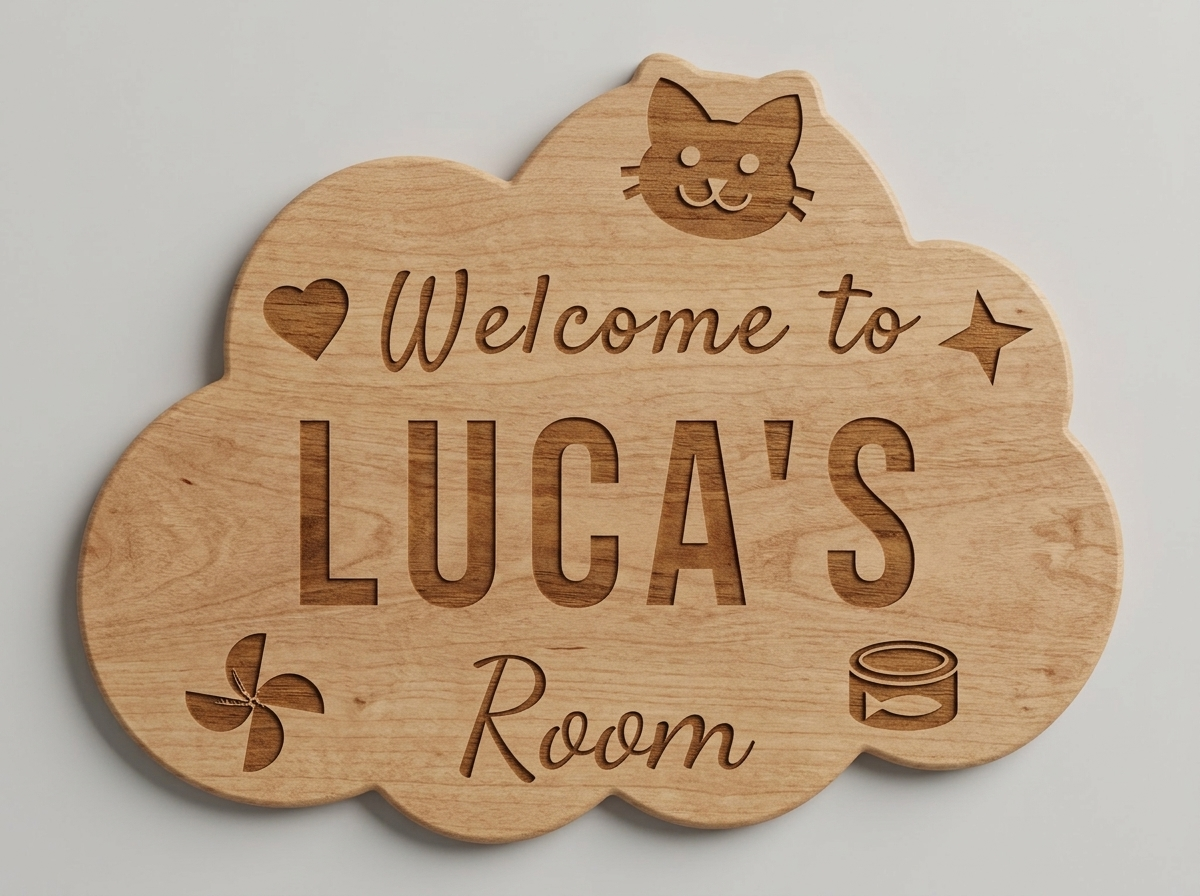 Luca's Room Door sign