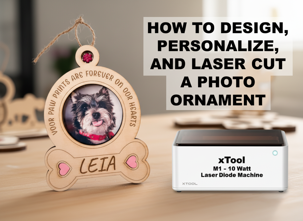 Pet Photo Ornament - #FurryFriendsShowcase personalized ornament design on Atomm