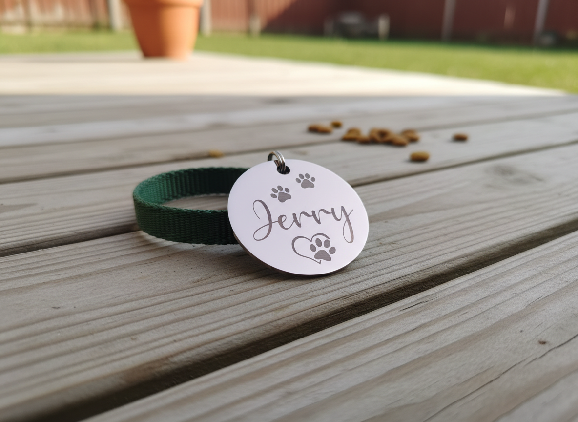 Stainless Steel Dog Identification Medal pet id tag design