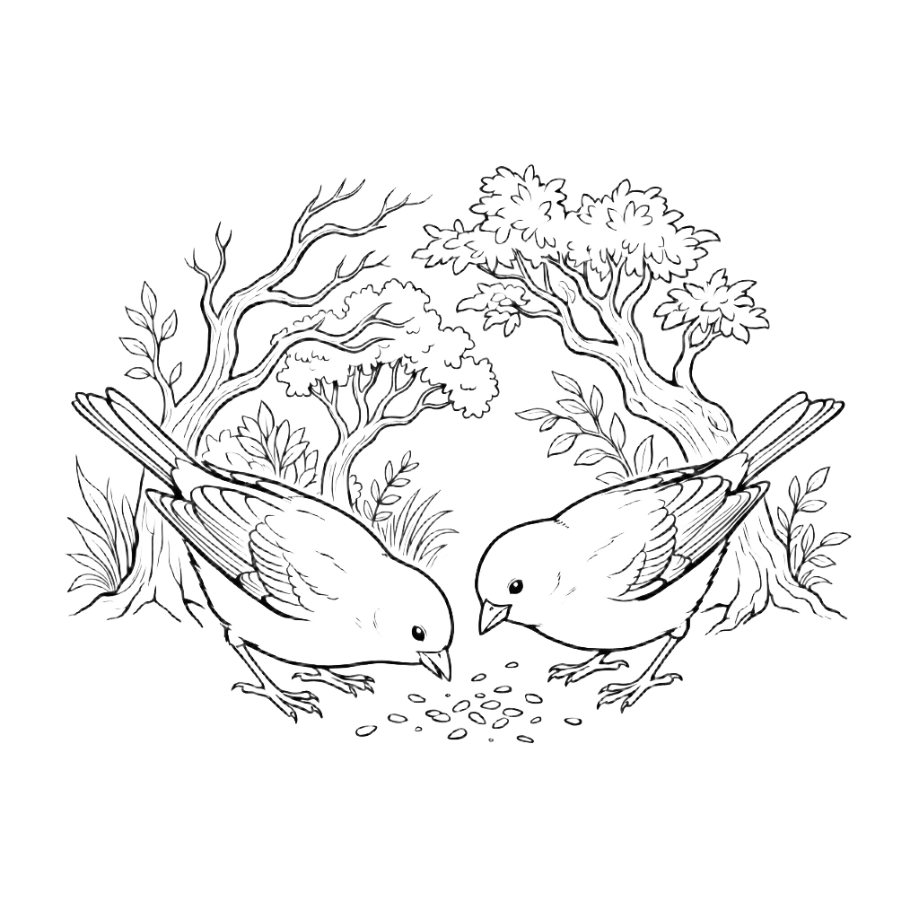 Nichoir en bois avec mangeoire pour oiseaux