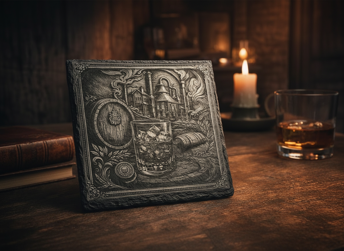 Distillery Whiskey Slate Coaster gift idea