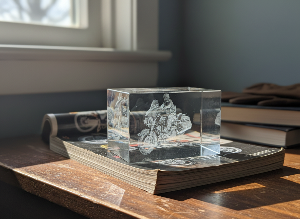 Crystal Keepsake: "Immortalizing Myself and Friends" gift design