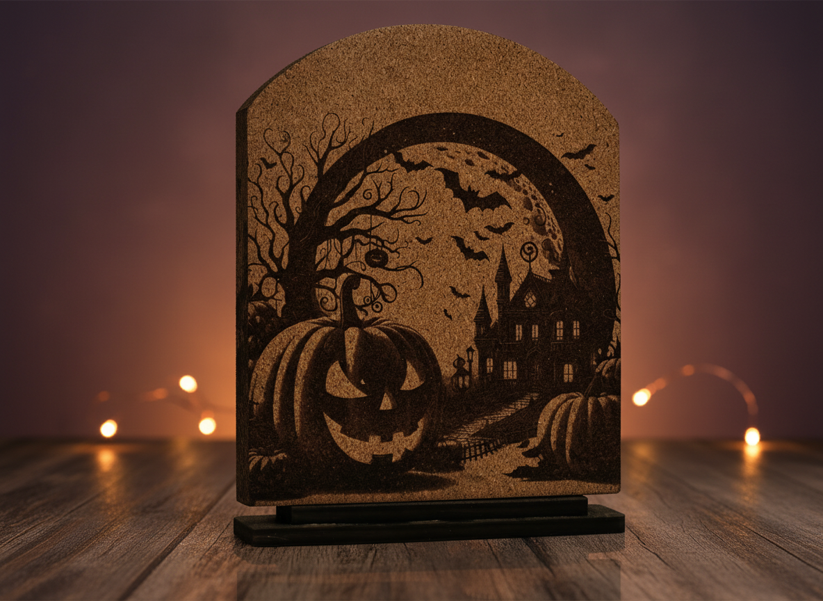 Pierre tombale Halloween, décoration d'Halloween pour extérieur découpée au laser