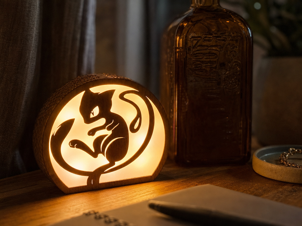 Pikachu and Mew Kids' Night Light night light Pokemon decor idea