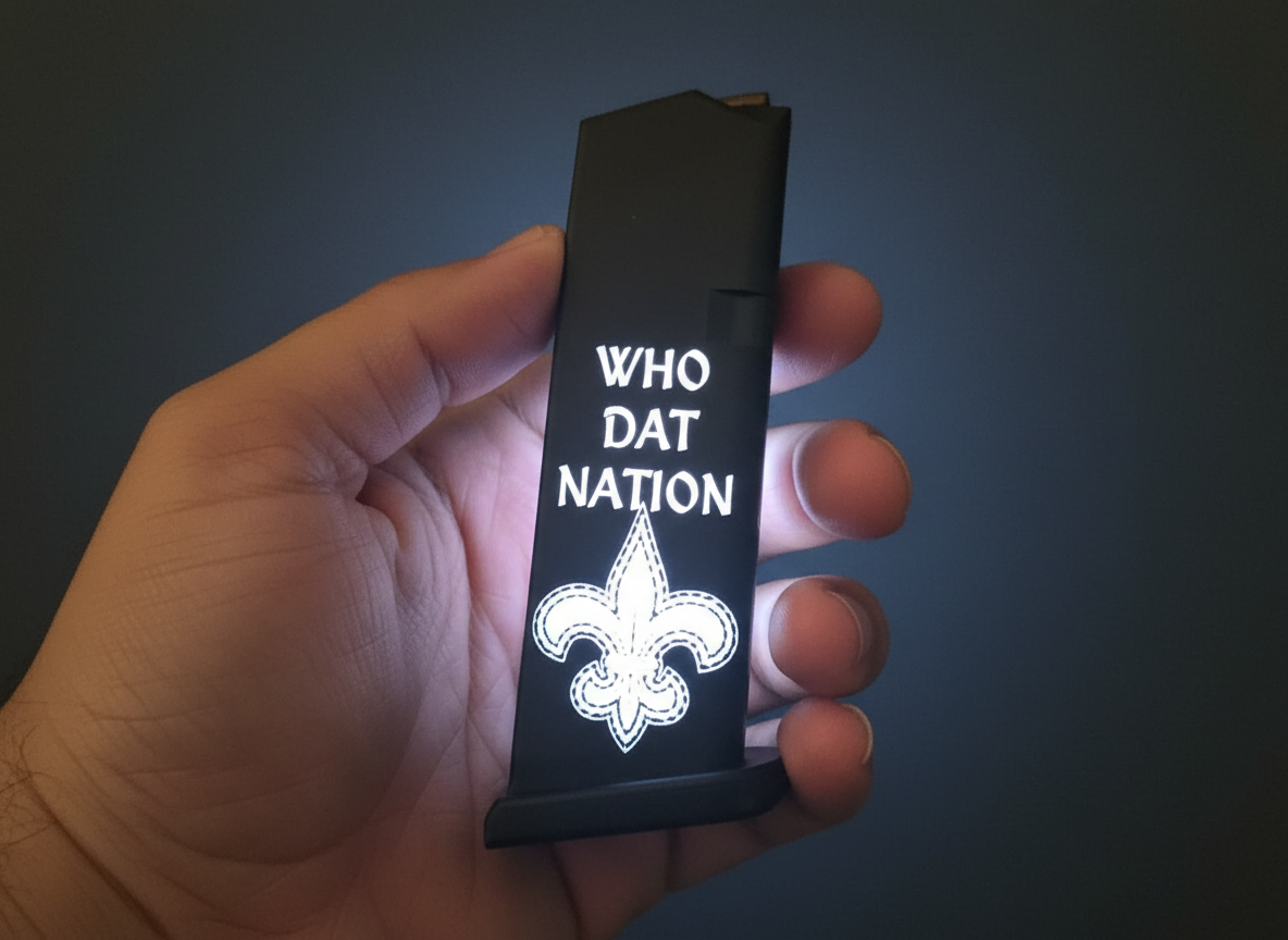 ป้ายแฟนกีฬา Who Dat Nation ทำจากไม้