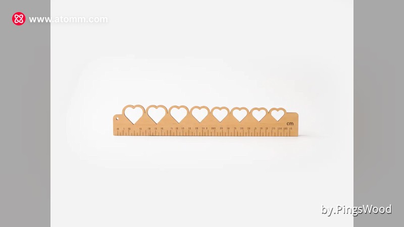 Heart Ruler SVG | Laser Cut Ruler 30cm | Wooden Measuring Tool - Free ...