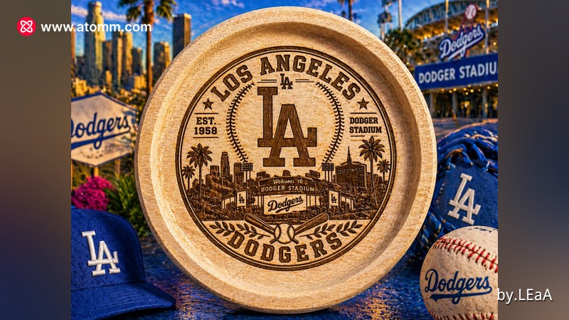 Heritage coaster design featuring Dodger Stadium