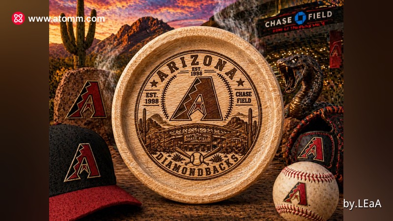 Heritage coaster design featuring Chase Field