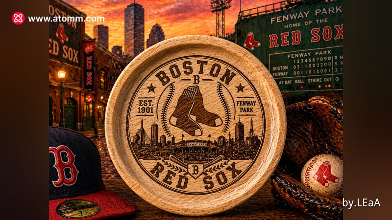 Heritage coaster design featuring Fenway Park