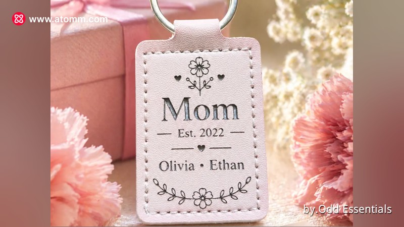 Personalized Mother's Day Keyring | Custom “Mom” Gift with Names