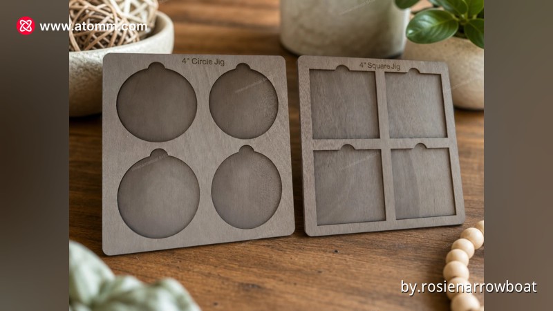 Four-Inch Circle and Square Alignment Jigs for Coasters - Free Files ...