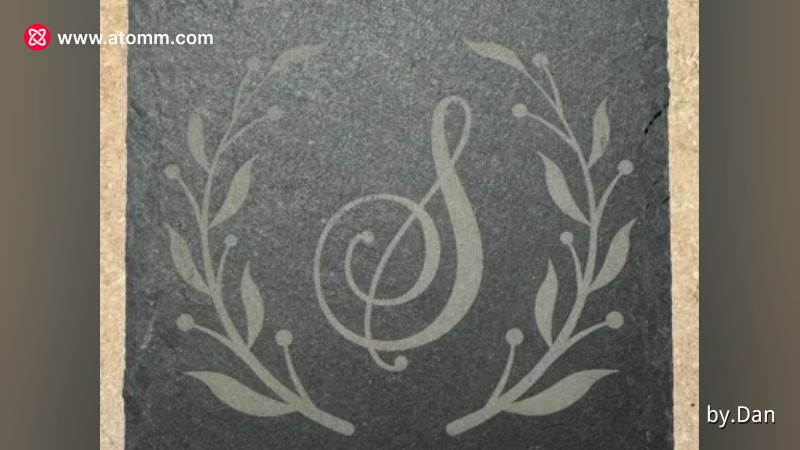 Monogrammed Slate Coasters - monogram coaster design