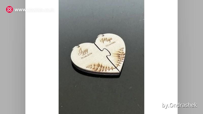 Puzzle Heart Pendant - Free Files - Atomm