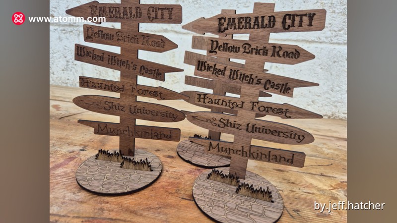 Oz Inspired rustic road sign - Free Files - Atomm