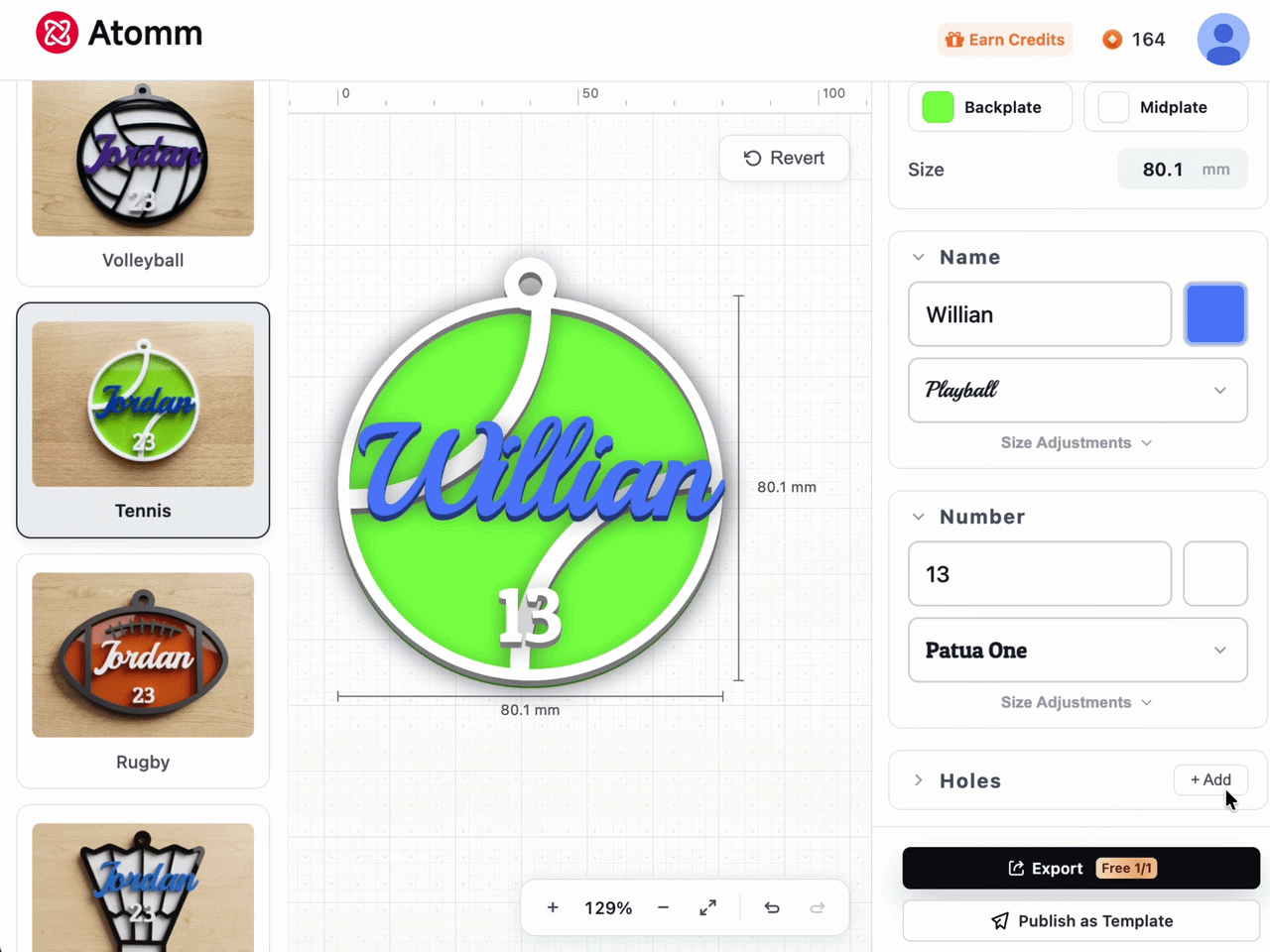 Personalized Laser Tags — Sports Bag Tag Generator