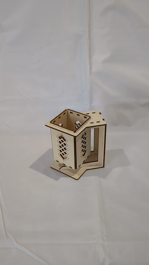 [Laser cut and engrave] Gift Stand Holder Flying Pen Laser Cut Template, Organizer Cutting Design